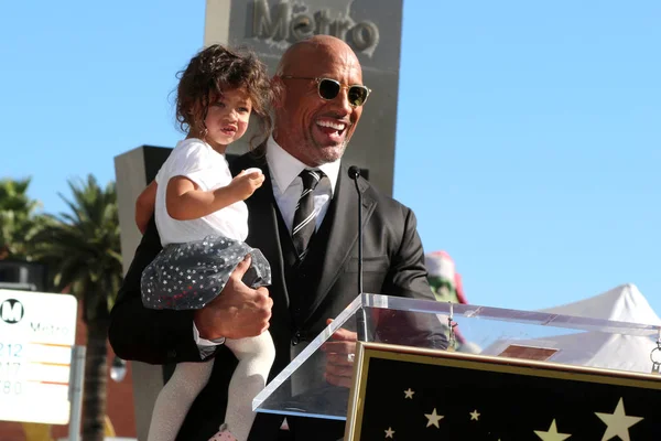 Dwayne Johnson Star Ceremony — Stock Photo, Image