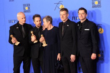 Martin Mcdonagh, Sam Rockwell, Frances Mcdormand, Graham Broadbent, Peter Czernin 