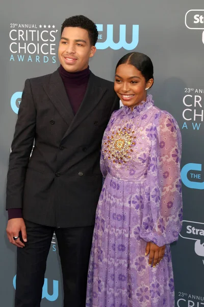 Marcus Scribner, Yara Shahidi — Stockfoto