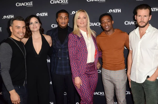 Soria, Katrina prawa, Cory Hardrict, Elisabeth Rohn, Arlen Escarpeta, Ryan Kwanten — Zdjęcie stockowe