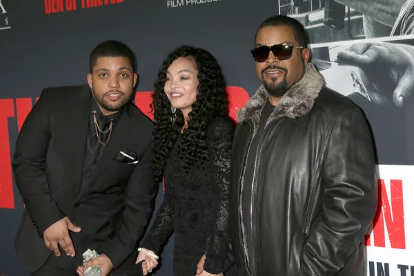 O 'Shea Jackson Jr., Kimberly Woodruff, O' Shea Jackson, Ice Cube — Foto de Stock