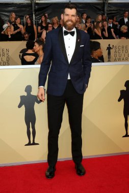 Los Angeles - 21 Ocak: Timothy Simons basın odası, Los Angeles, Ca üzerinde 21 Ocak 2018 tapınak Auditorium at 24th Screen Actors Guild Awards-