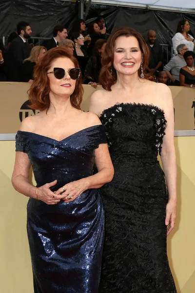 Los Ángeles Enero Susan Sarandon Geena Davis 24º Screen Actors — Foto de Stock