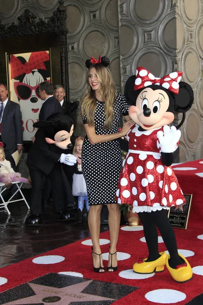 Heidi Klum, Minnie Mouse — Fotografia de Stock