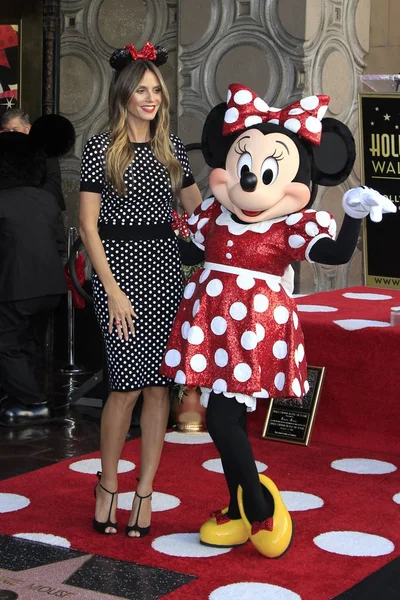 Heidi Klum, Minnie Mouse — Fotografia de Stock