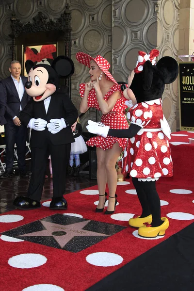 Katy Perry, Mickey Mouse, Minnie Mouse — Photo