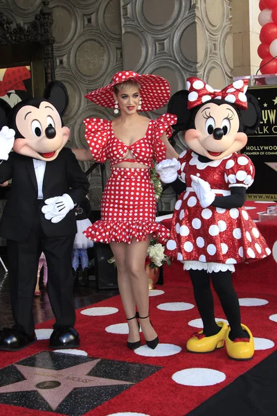 Katy Perry, Mickey Mouse, Minnie Mouse — Stock fotografie