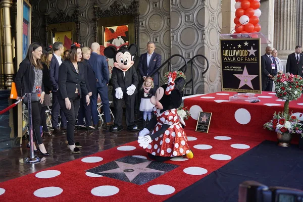 Minnie Mouse hvězda obřad — Stock fotografie