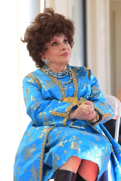 Gina Lollobrigida Star obřad — Stock fotografie