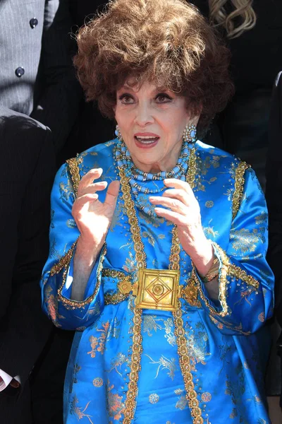 Gina Lollobrigida Star ceremonie — Stockfoto