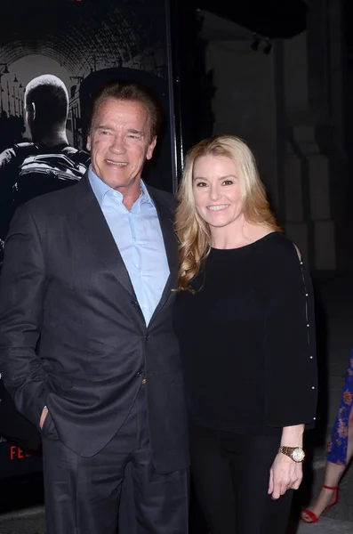 Arnold Schwarzenegger, Heather Milligan — Stockfoto