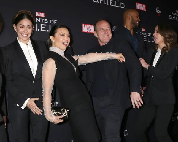 Natalia Cordova-Buckley, Ming-Na Wen, Clark Gregg — Stok fotoğraf