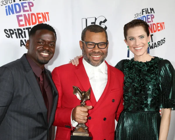 Daniel Kaluuya, Jordan Peele, Allison Williams — Stock fotografie