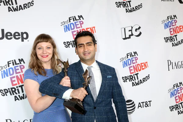 エミリー ・ V ・ ゴードン、Kumail Nanjiani — ストック写真