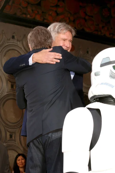 Harrison Ford, Mark Hamill — Stock Photo, Image