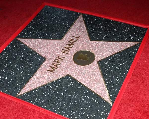 Mark Hamill Star ceremonii — Zdjęcie stockowe