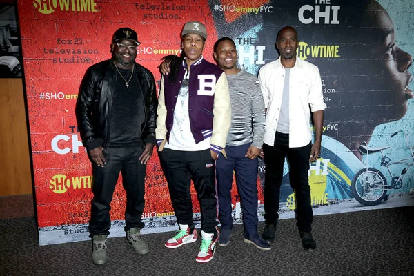 Lil Rel Howery, Lena Waithe, Jason Mitchell, Ntare Guma Mbaho Mwine — Stockfoto