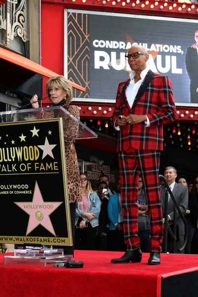 Jane Fonda, Rupaul Andre Charles — Stockfoto