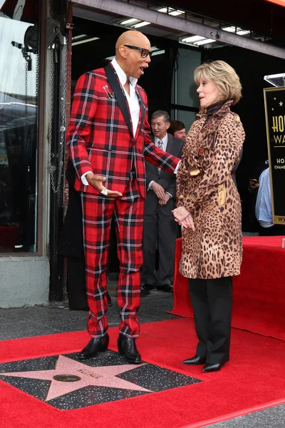 RuPaul Andre Charles, Jane Fonda — Stockfoto