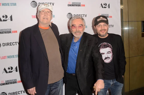 Chevy Chase, Burt Reynolds, Adam Rifkin — Stock Photo, Image