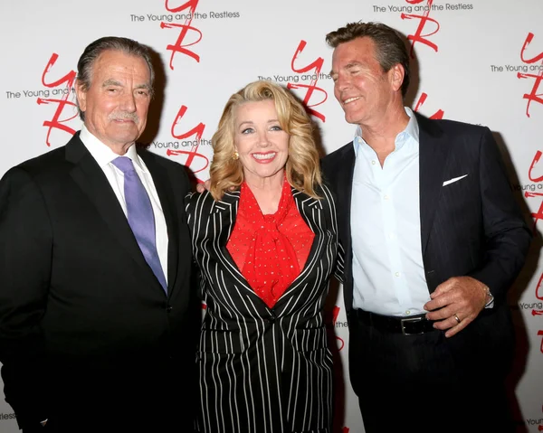 Eric Braeden, Melody Thomas Scott, Peter Bergman — Foto Stock