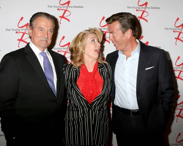 Eric Braeden, Melody Thomas Scott, Peter Bergman — Stockfoto