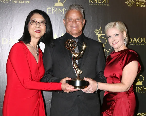 Los Angeles Kwiecień Pogrubienie Piękny Makijaż Zespół 2018 Daytime Emmy — Zdjęcie stockowe