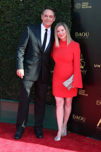 Los Angeles Kwiecień Jon Lindstrom Cady Mcclain 2018 Daytime Emmy — Zdjęcie stockowe