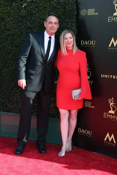 Los Angeles Apr Jon Lindstrom Cady Mcclain 2018 Daytime Emmy — Stock Photo, Image