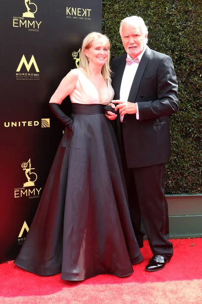 Los Angeles Apr Laurette Mccook John Mccook 45Th Dagtid Emmy — Stockfoto