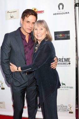 Los Angeles - Nisan 25: Christian Leblanc, Marla Adams resepsiyonda özcan gündüz Emmy adayları Hollywood Müzesi'nde 25 Nisan 2018 tarihinde Los Angeles, Ca