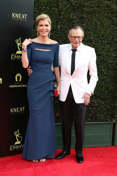 Los Angeles Aprile Shawn King Larry King 45Th Daytime Emmy — Foto Stock