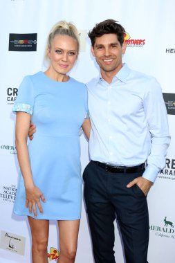 Los Angeles - Nisan 25: Melissa Ordway, Justin Gaston özcan gündüz Emmy adayları Resepsiyon Hollywood Müzesi'nde 25 Nisan 2018 tarihinde Los Angeles, Ca