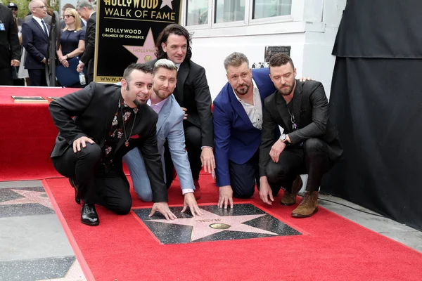 Chris Kirkpatrick, Lance Bass, JC Chasez, Joey Fatone, Justin Timberlake — Stock Photo, Image