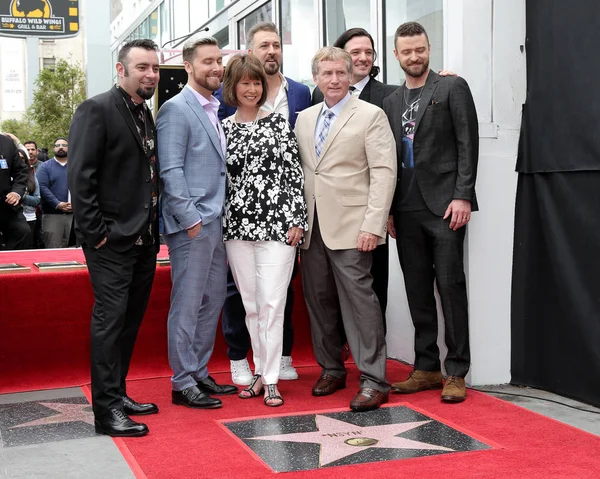 Chris Kirkpatrick, Lance Bass, Jc Chasez, Joey Fatone, Justin Timberlake, gäster, Nsync — Stockfoto