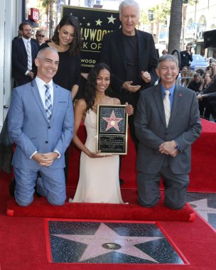 Mitch Ofarrell, Mila Kunis, Zoe Saldana, James Cameron, Leron Gubler