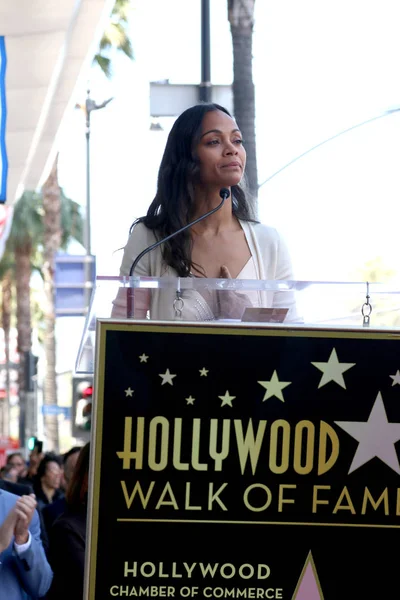 Sinema oyuncusu Zoe Saldana — Stok fotoğraf