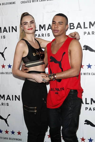 'Puma x Balmain- stworzony z Carą Delevingne' La Launch Event — Zdjęcie stockowe