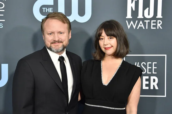 Karina longworth and rian johnson director hi-res stock