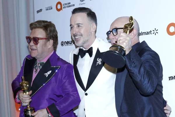 28ste Elton John Aids Stichting Bekijkt Partij — Stockfoto