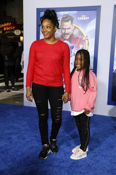 Los Angeles Feb Tiffany Haddish Goddaughter Cadence Sonic Hedgehog Special — Stock Photo, Image