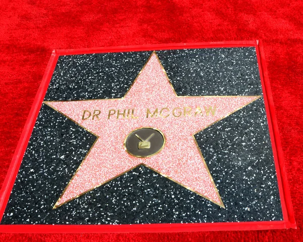 Los Angeles Feb Dottor Phil Mcgraw Wof Star Alla Cerimonia — Foto Stock