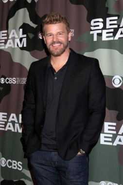 Los Angeles - 25 Şubat: David Boreanaz 25 Şubat 2020 'de Los Angeles, Ca' da Arclight Hollywood 'daki Seal Team gösteriminde