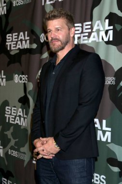 Los Angeles - 25 Şubat: David Boreanaz 25 Şubat 2020 'de Los Angeles, Ca' da Arclight Hollywood 'daki Seal Team gösteriminde