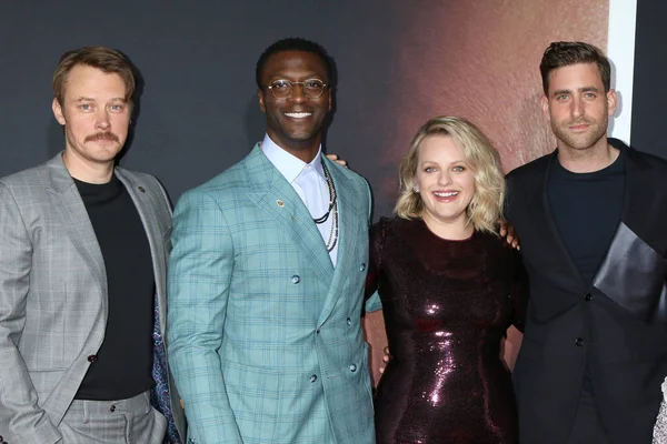 Los Angeles Feb Michael Dorman Aldis Hodge Elisabeth Moss Oliver — Fotografia de Stock