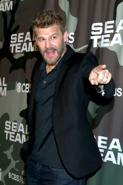 Los Angeles Feb David Boreanaz Seal Team Screening Arclight Hollywood — Stock Photo, Image