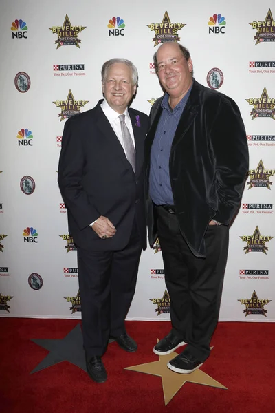 Los Angeles Feb David Frei Brian Baumgartner Beverly Hills Dog — Foto Stock