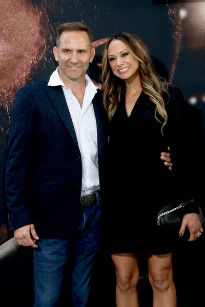 Los Angeles Mar Chris Bruno Sua Esposa Way Back Premiere — Fotografia de Stock