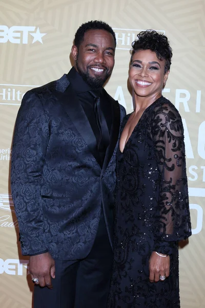 Los Angeles Feb Michael Jai White Gillian Iliana Waters American — Stok Foto