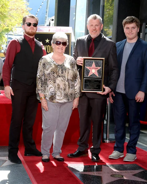 Los Angeles Feb Rob Gulack Famiglia Alla Cerimonia Della Lettermen — Foto Stock